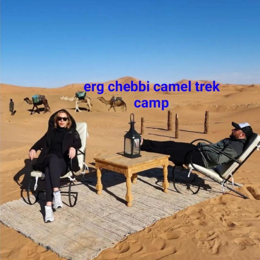 Erg Chebbi Camel Trek Camp Hotel Merzouga Bagian luar foto