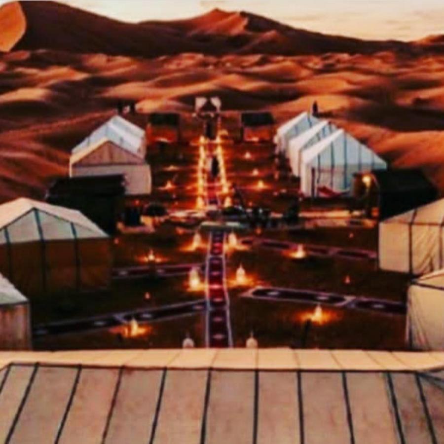 Erg Chebbi Camel Trek Camp Hotel Merzouga Bagian luar foto